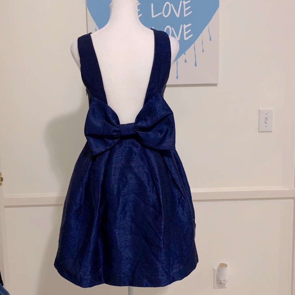 Navy bow dress